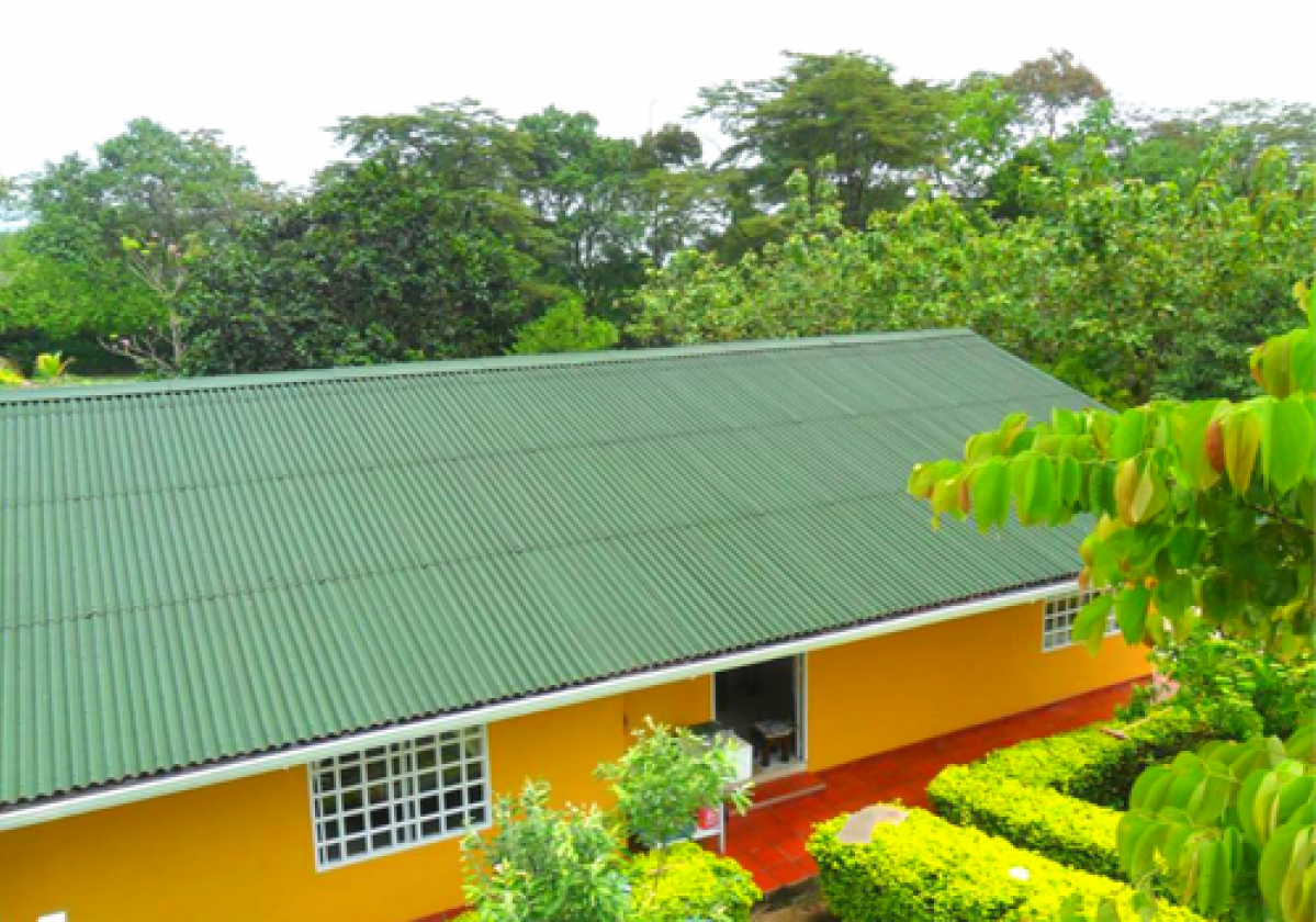 Casa residencial con cubierta Duro SX® verde